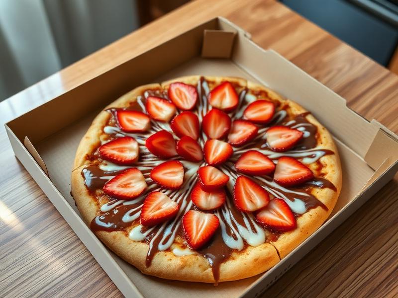 Pizza Doce G de Chocolate com Morango